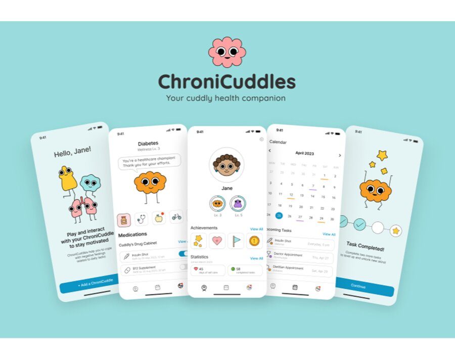ChroniCuddles — UI/UX design app