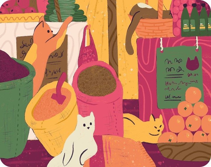 Cats — digital art illustration