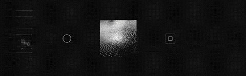 Projection animation of chemical signals on the floor and walls