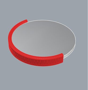 3D render of the Tap & Know pin modeled in Rhino